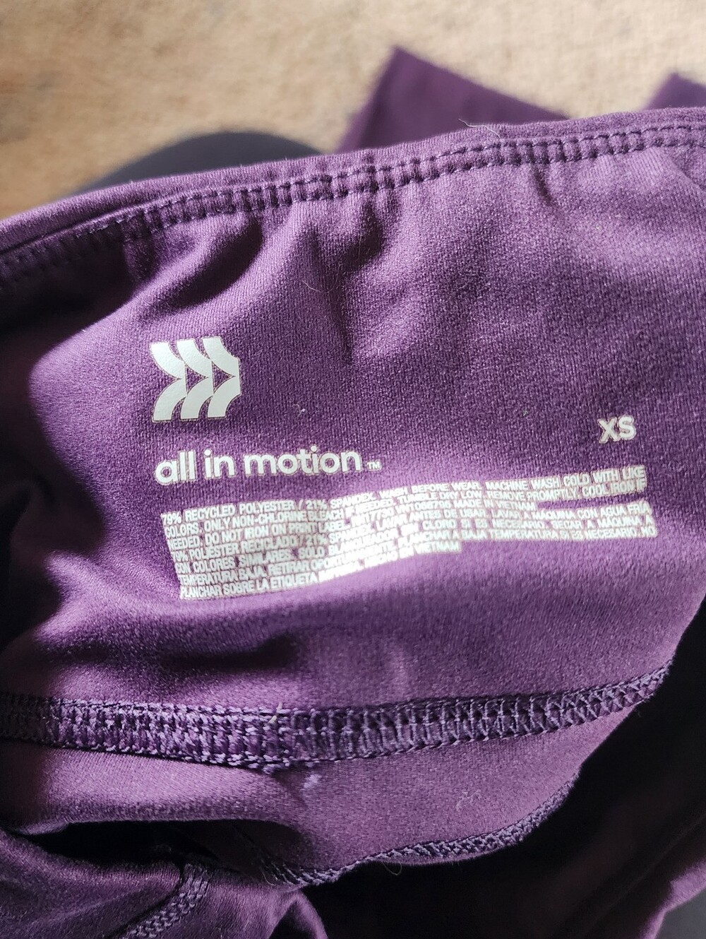 Purple All In Motion Legging - Picture 3 of 5